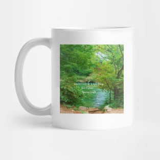 Isaiah 43:19 Behold I will do a New Thing -  BibleVerse Scripture with Nature Scene Trees and Water Mug